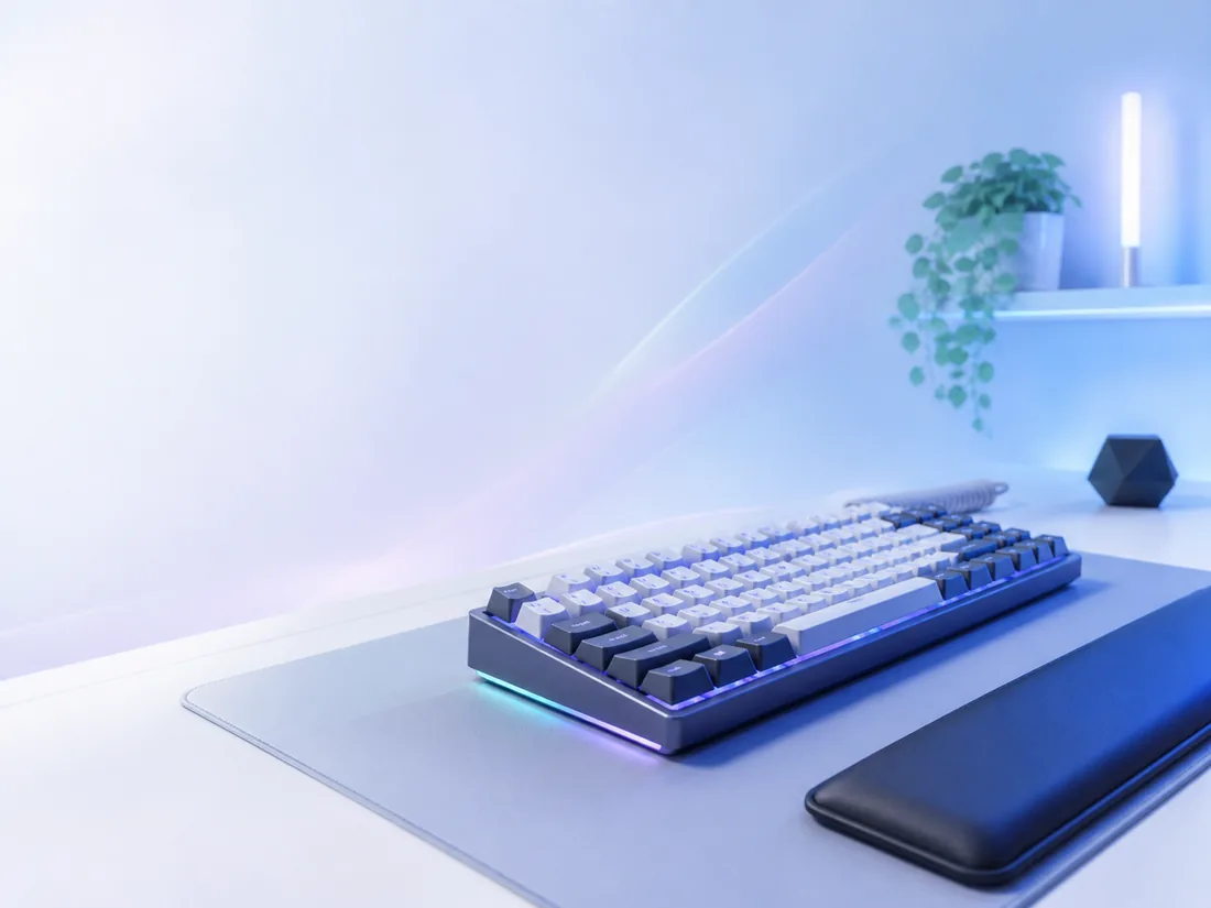 Beispielhafte Tastatur-Abbildung für Gaming und Office